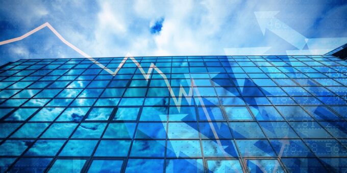 Stock in front of a building