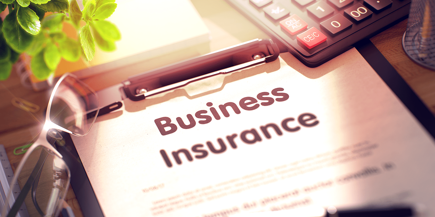 Paper with business insurance