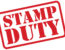 STAMP DUTY red Rubber Stamp vector over a white background.