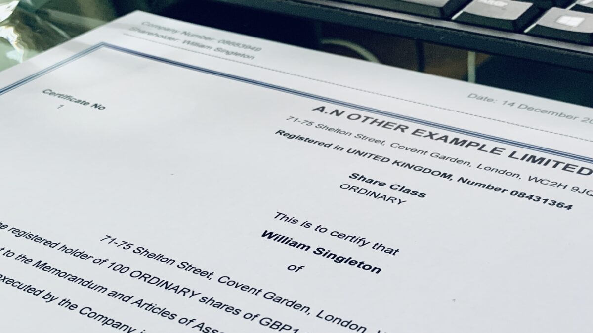 What is a share certificate? Intended For Share Certificate Template Companies House