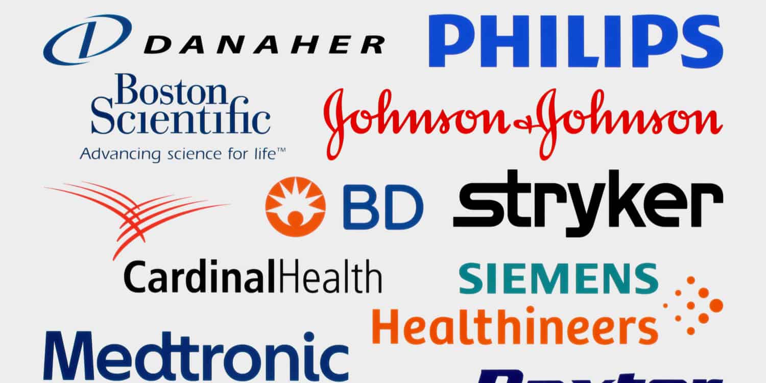 A selection of famous company logos