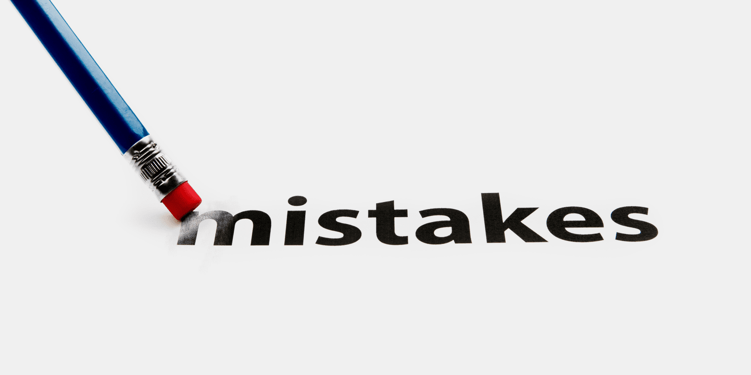 A pencil with eraser is correcting mistakes. Eraser and mistakes concept. To erase mistakes.