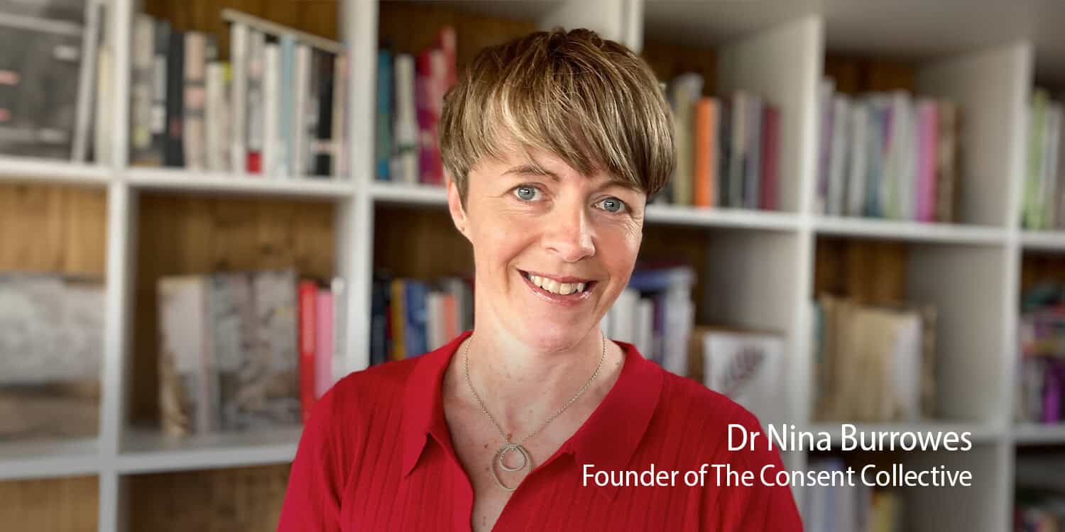 Portrait of Dr Nina Burrowes, Founder of the Consent Collective.