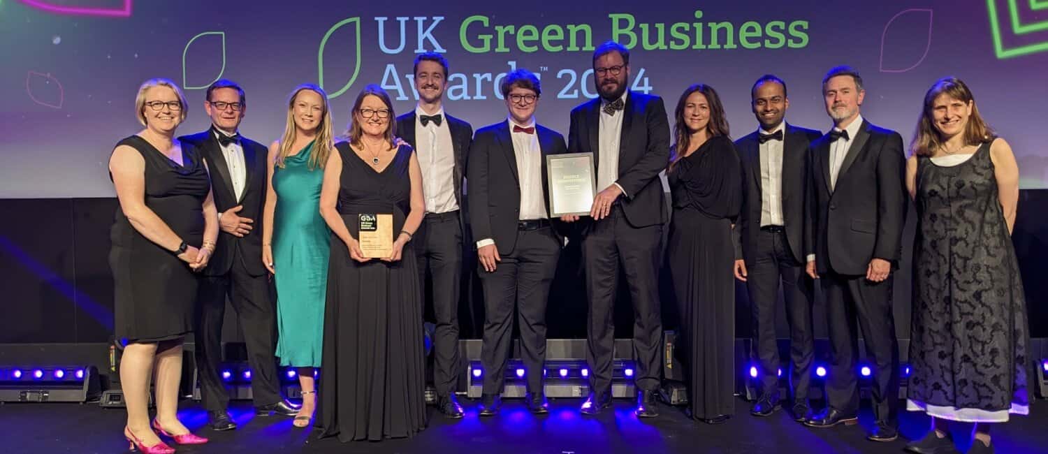 The Clean Growth Fund Team at the UK Green Business Awards 2024